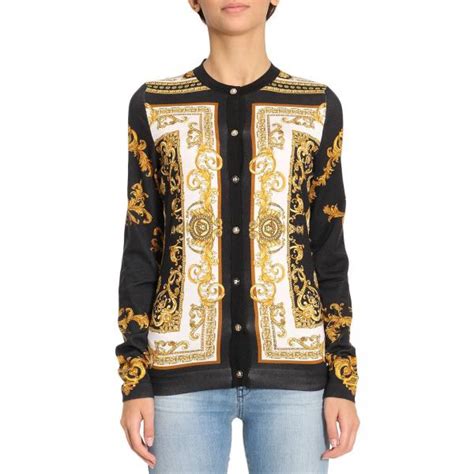 versace cardigan women's.